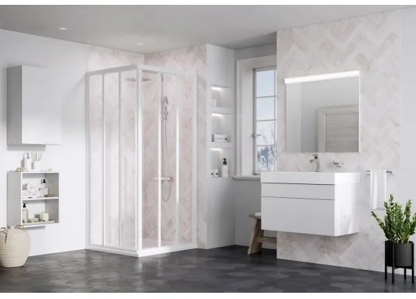 Ravak 15V701R2Z1 - SUPERNOVA zuhanykabin 90x198 cm fehér