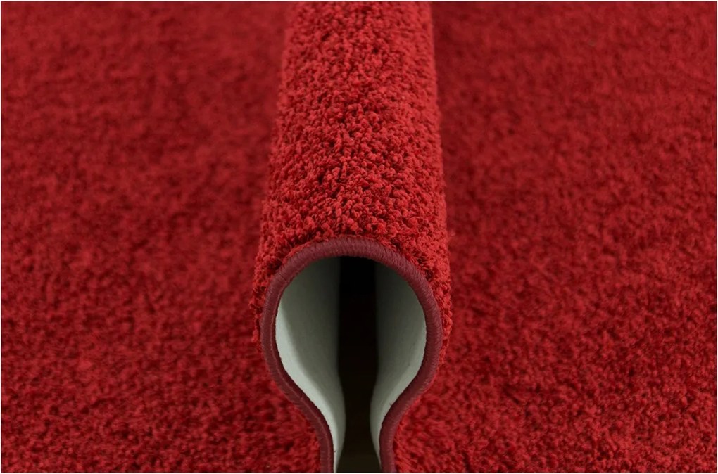 Piros Puha Divatos Szőnyeg Hálószoba Nappaliba Esküvőre Mabelie 150x200 cm