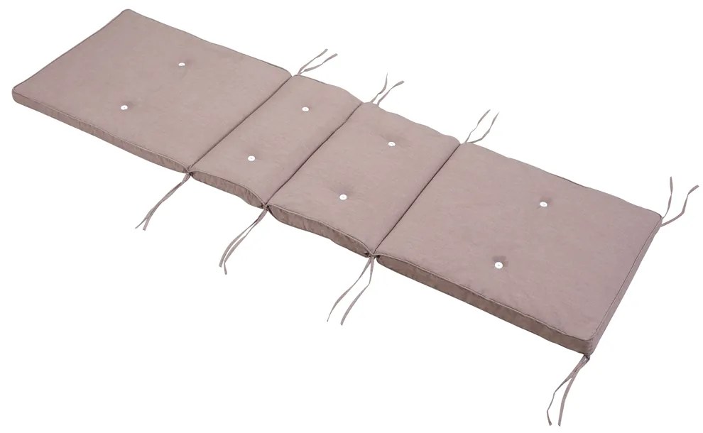 TAMI SUN napozóágy párna, 194x55x5cm, bézs melír Jurhan