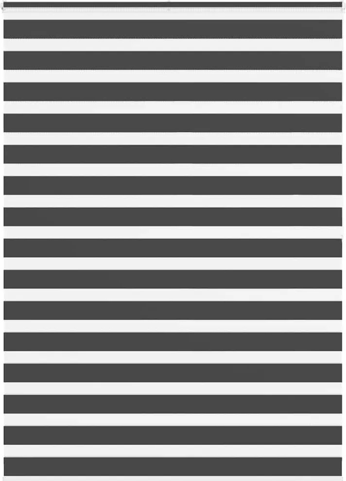 vidaXL zebrafüggönnyel fekete szövetszélesség 150,9 cm poliészter