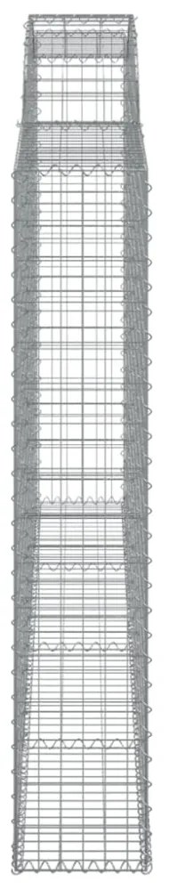 íves horganyzott vas gabion kosár 300 x 30 x 160/180 cm