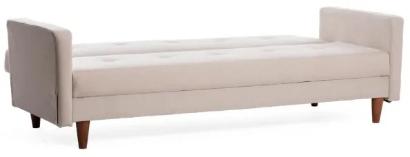 Kétszemélyes kanapé NARA krémszínű/bézs