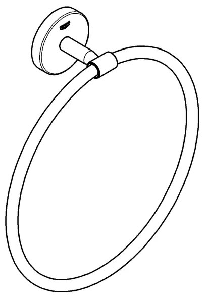 GROHE 41167000 - START COSMOPOLITAN törölközőtartó, átmérő 200 mm, fényes króm