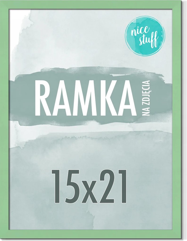 Képkeret 15x21 A5 Képkeret Fotó 21x15 Menta Zöld