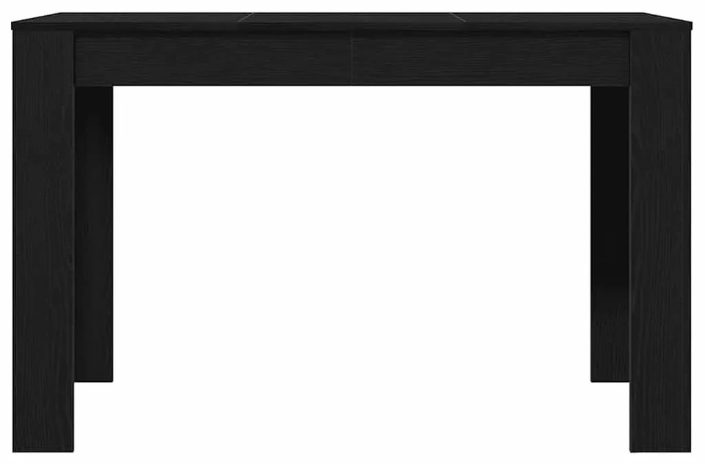Fekete tölgy színű szerelt fa étkezőasztal 120 x 60 x 75 cm