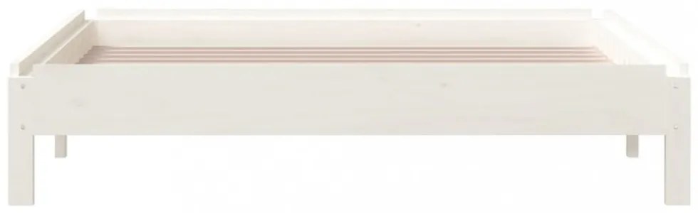 fehér tömör fenyőfa egymásra rakható ágy 90x200 cm