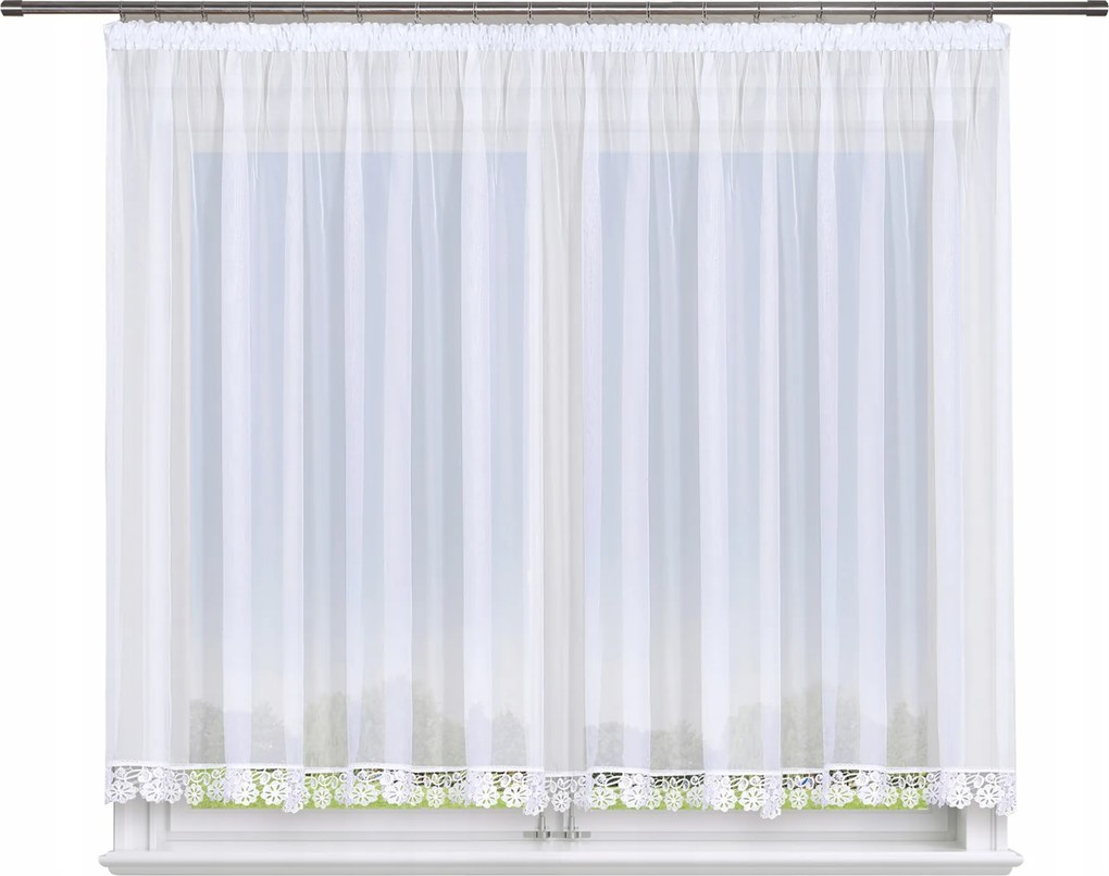 Kész függöny 400x100,egyenes,fátyol,gipsz 8 cm