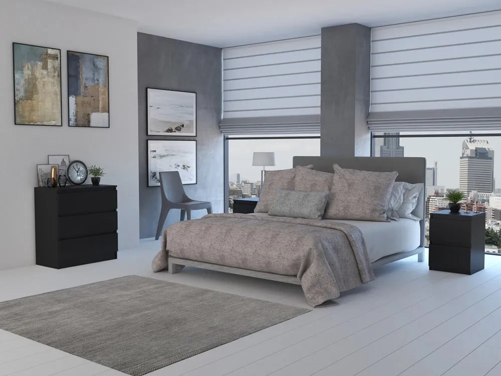 Baltrum M2 éjjeliszekrény, 30x40x30 cm, fekete