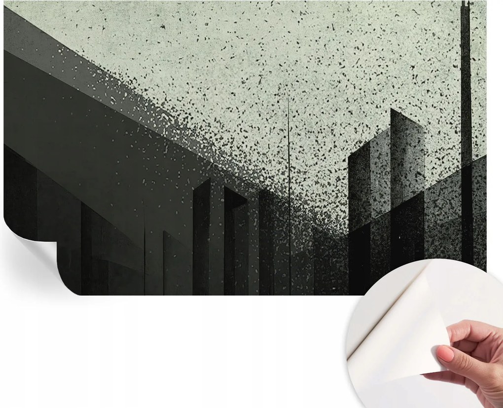 Fotótapéta Öntapadós Dekoratív tapéta Város geometria 416x254 cm