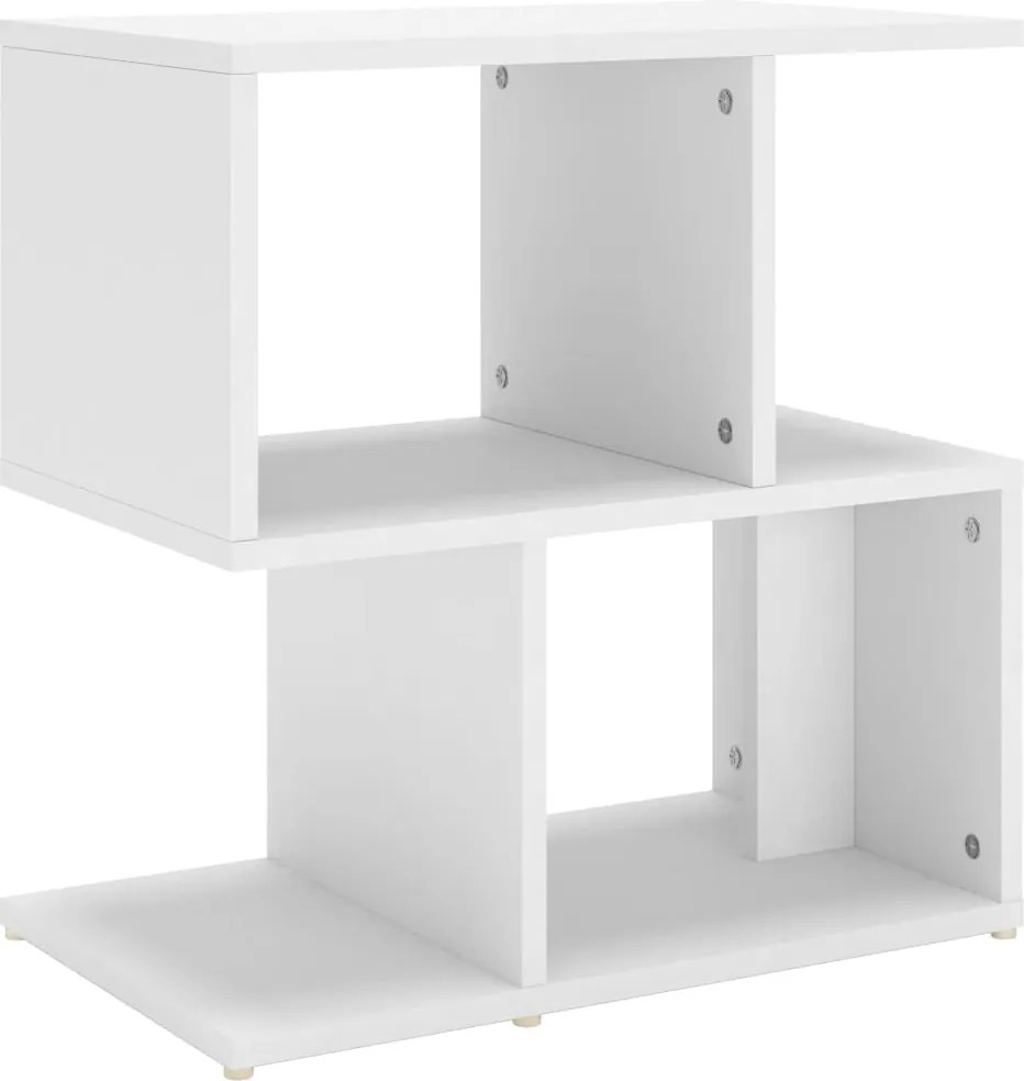 vidaXL fehér szerelt fa éjjeliszekrény 50 x 30 x 51,5 cm