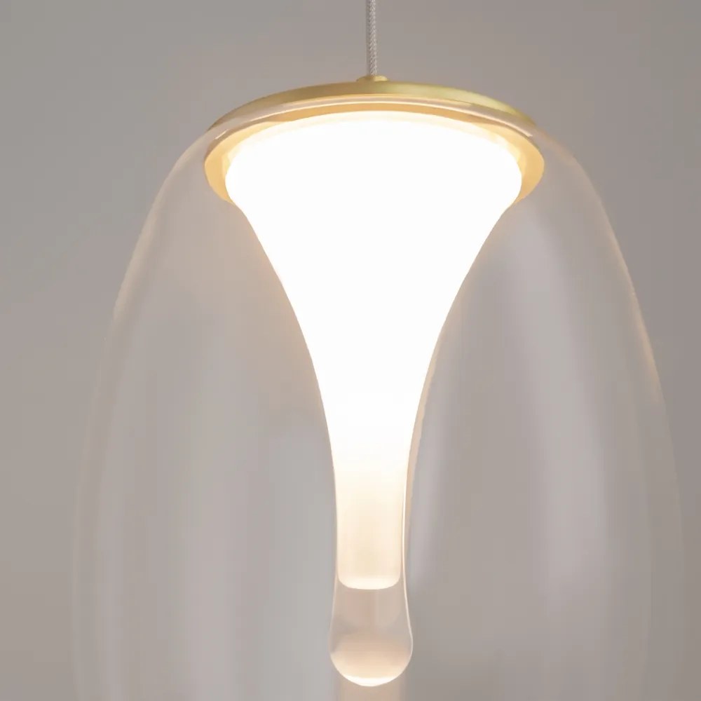 Maytoni modern függeszték splash átlátszó arany mymod282pl-l8g3k1