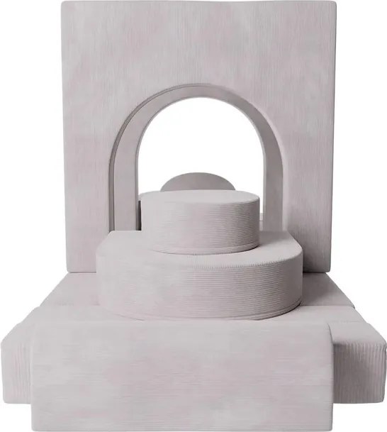 Juskys Gyerek kanapé Kayo 150x75x50 cm - bézs