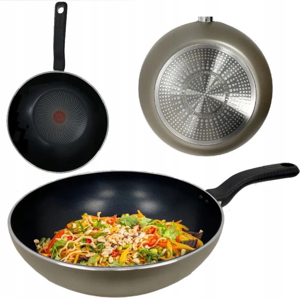 Wok Serpenyő 28 CM Tefal Cook &amp; Savour Tapadásmentes Indukció G19019