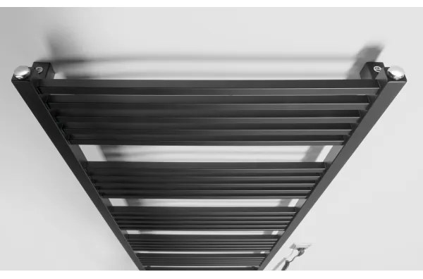 Sapho - Elektromos törölközőszárító METRO-E 800W/230V 60x162 cm matt fekete