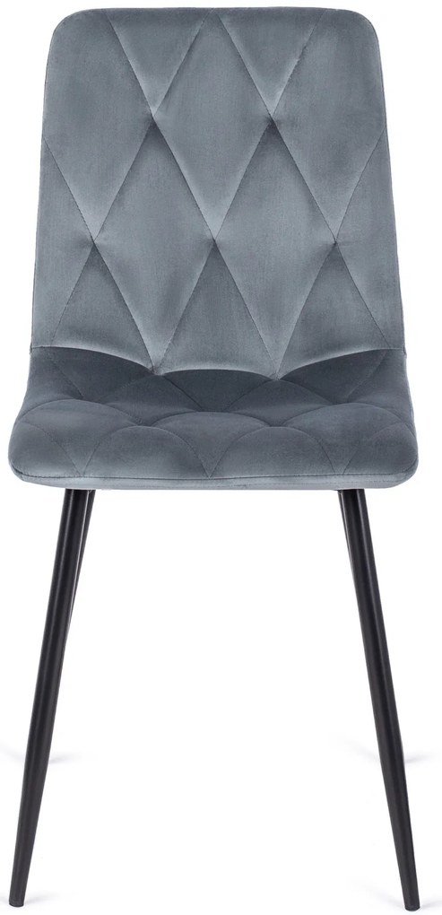 Szürke bársony szék ROBIN