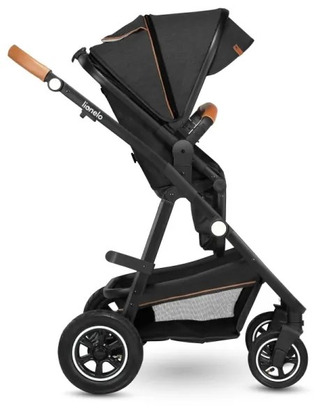 Lionelo - Kombinált babakocsi 2 az 1-ben AMBER szürke grafit