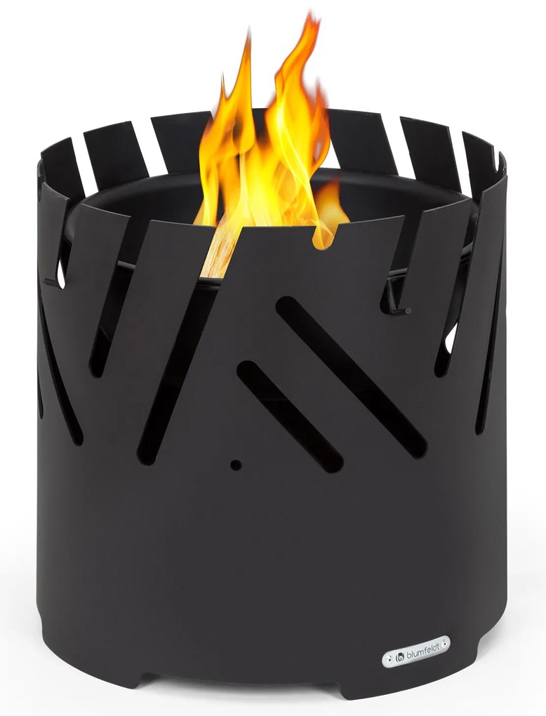 Blumfeldt Crown, 3 az 1-ben tűzrakóhely, Ø 46 cm, víz- és fagyálló, grilllap, grillrács, bambuszlap