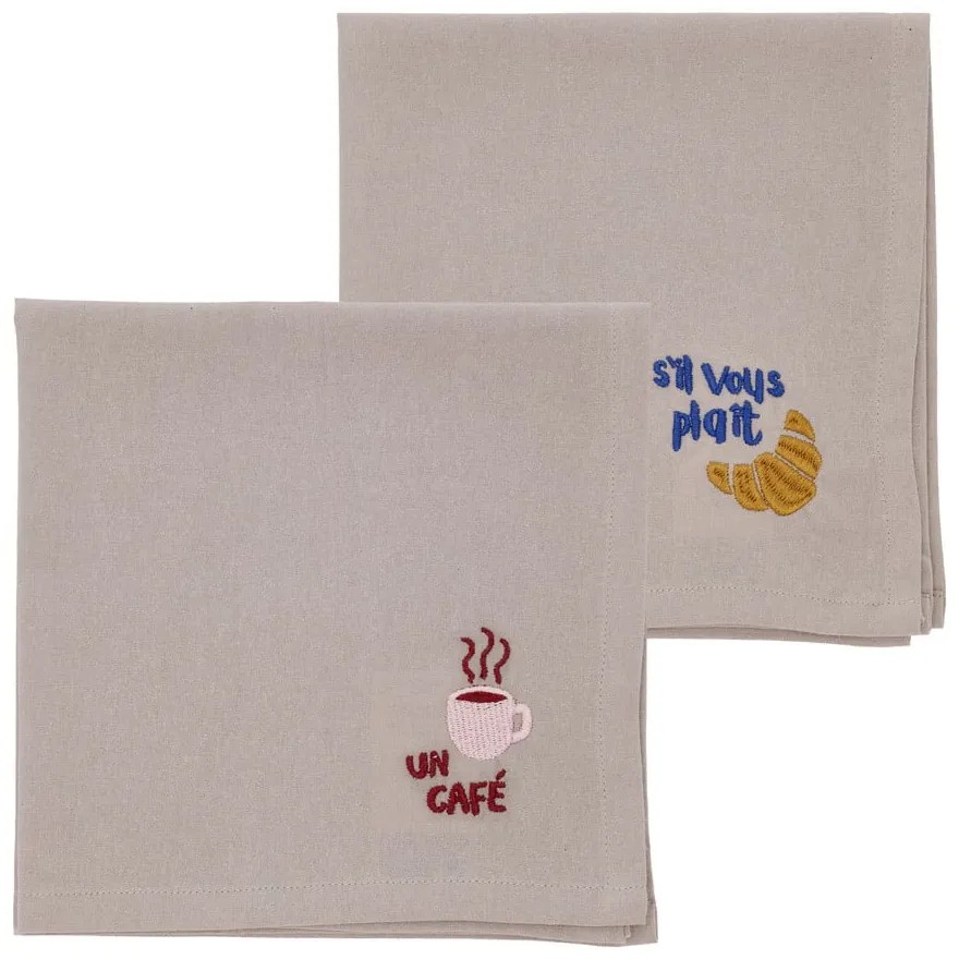 Textil szalvéta szett 2 db-os 40x40 cm Bistro – Södahl