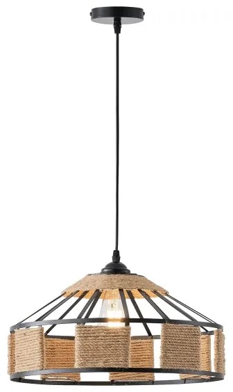 Csillár zsinóron 1xE27/15W/230V bézs