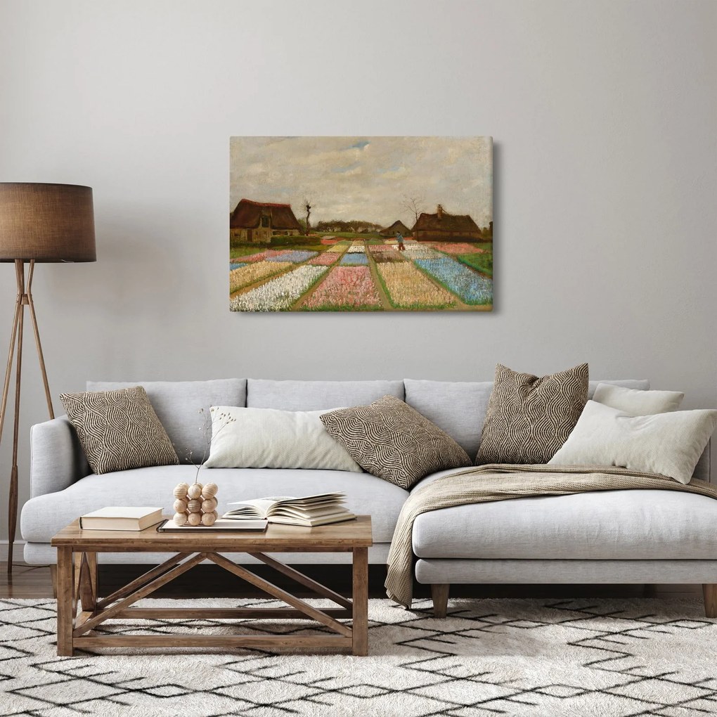 Kép - Vincent van Gogh, Flower Beds in Holland, reprodukciók (90x60 cm)