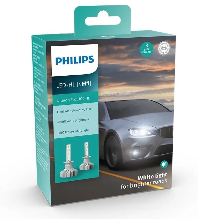 Philips Philips 11258U51X2 -KÉSZLET 2x LED Autó izzó Ultinon Pro5100 H1 P14,5s/12W/12/24V P6284