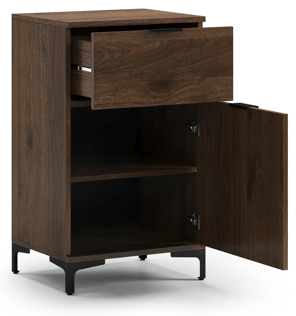 Mazzoni LANA K-50S komód Elegáns Dió - FIÓKOS KOMÓD