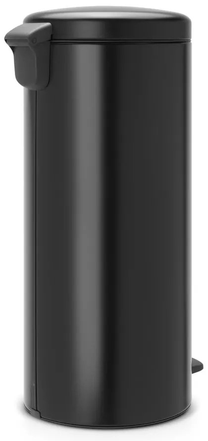 Matt fekete acél pedálos szemetes 30 l NewIcon – Brabantia