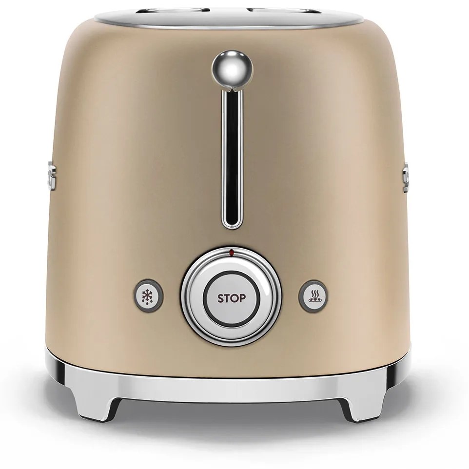 50-es évek Retro stílusú kenyérpirító P2 950W matt arany - SMEG