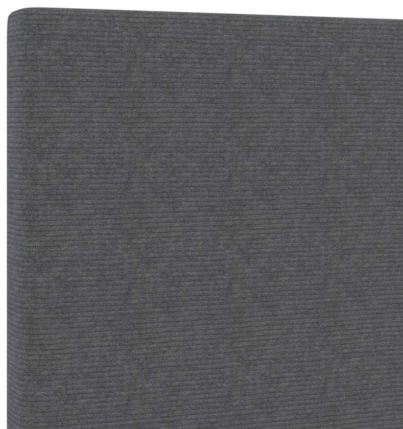 LED Fejtámla Egyszerű Dizájn Sötétszürke 80 cm Corduroy Anyag