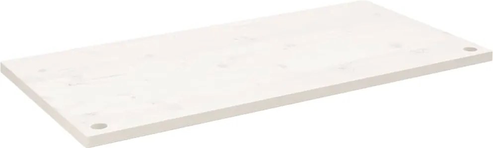 vidaXL fehér tömör fenyőfa asztallap 100 x 60 x 2,5 cm