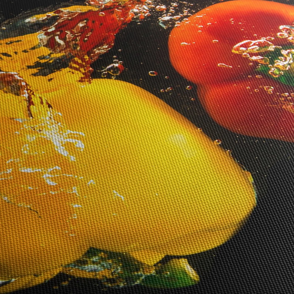 Kép - paprika a vízben (70x50 cm)