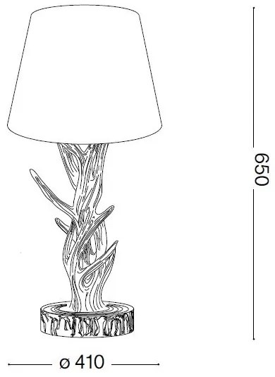 Ideal Lux - Asztali lámpa CHALET 1xE27/60W/230V agancsok