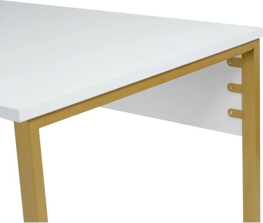 Twin White and Gold íróasztal