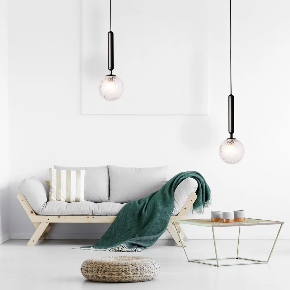 Musa fekete függőlámpa, magasság 150 cm - SULION