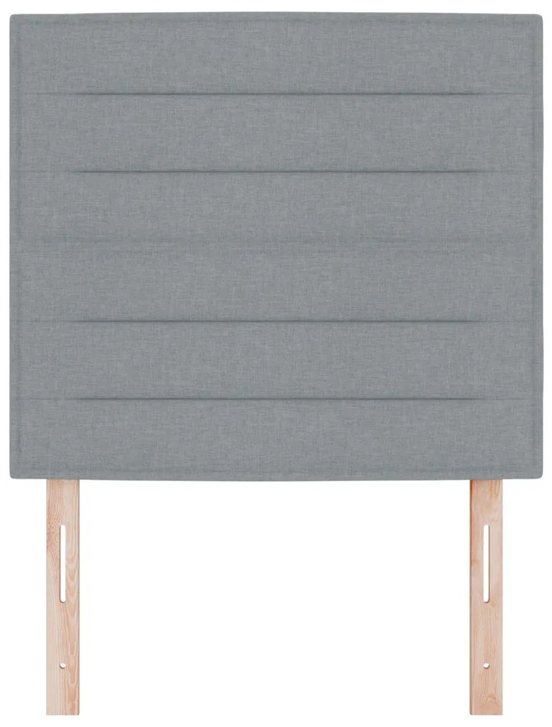 LED fejtámla modern dizájnnal világosszürke 100 cm szövet
