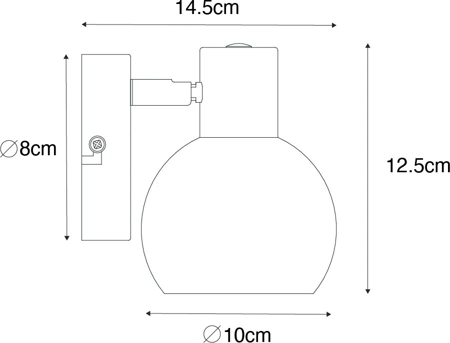 Art Deco spotlámpa arany színű rózsaszín üveggel - Vidro