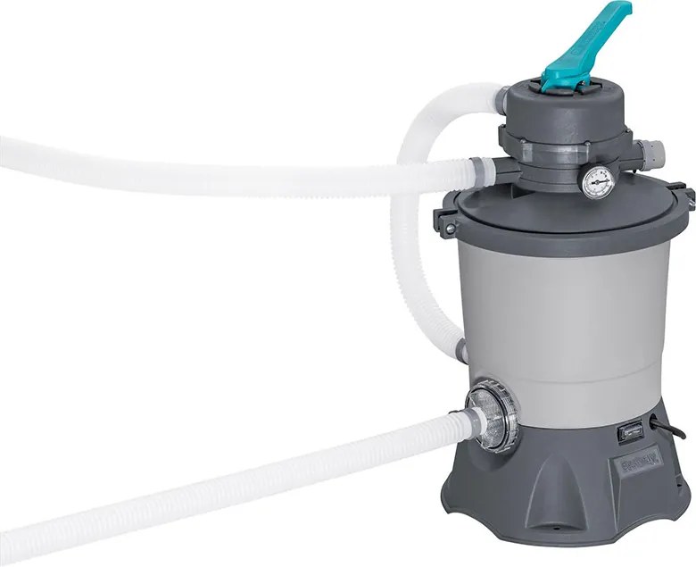 Bestway MYKONOS LUX homokszűrős vízforgatóval rattan hatású fémvázas medence szett 366 x 100 cm