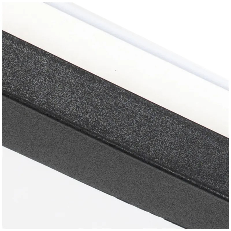 Mennyezeti lámpa fekete 30 cm beépített LED-del 3 fokozatú fényerő-szabályozóval IP44 - Steve