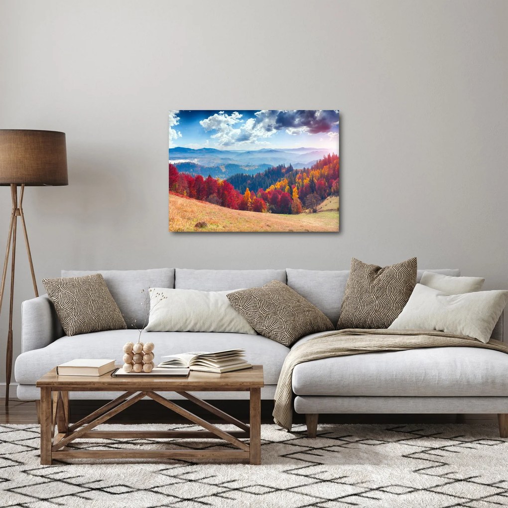 Egy kép egy színes őszi tájról (70x50 cm)