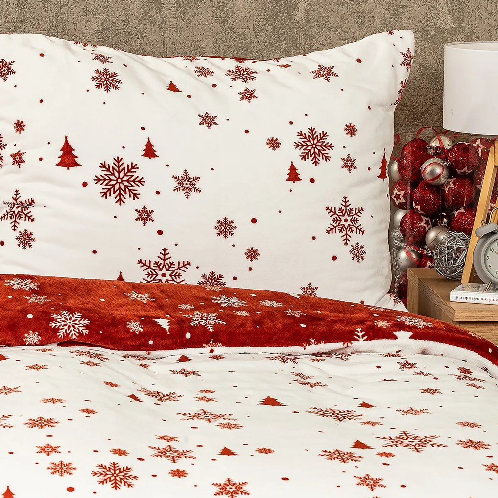 4Home Happy winter mikroflanel ágyneműhuzat, 140 x 220 cm, 70 x 90 cm, 140 x 220 cm, 70 x 90 cm