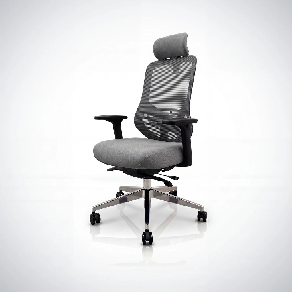 Ergonomikus hálós irodai szék sötétszürke AXIS