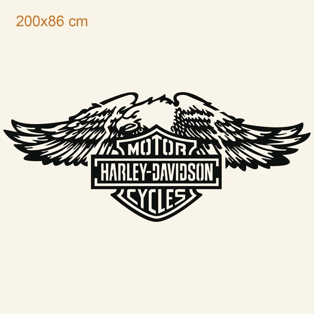 DUBLEZ | Fakép - Harley Davidson logó | Fali kép