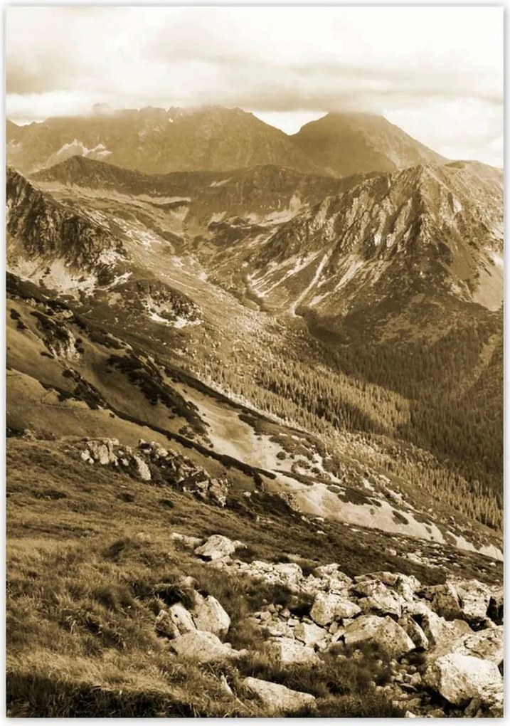 Poszterek 70x100 Tátra Lengyel hegyek Kilátás