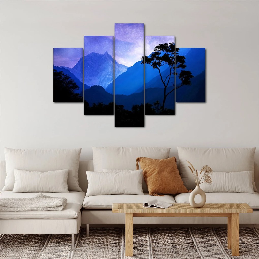 Kép - Éjszakai ég Nepálban (150x105 cm)