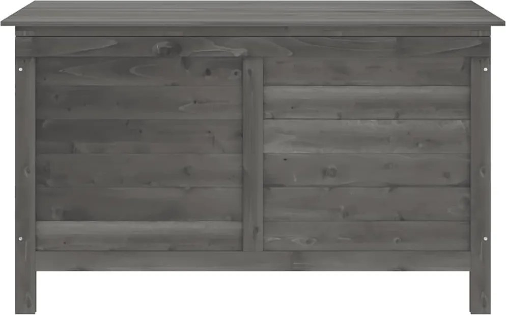 vidaXL fehér tömör fenyőfa kerti tárolóláda 99 x 49,5 x 58,5 cm