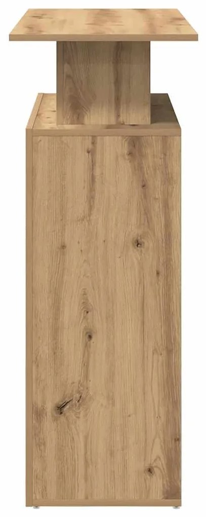 recepciós pult kézműves tölgy 100x40x104 cm szerelt fa