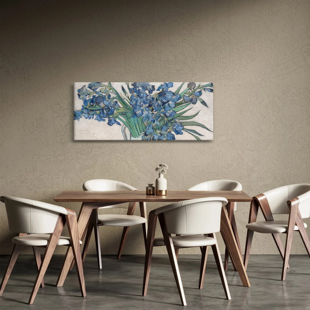 Kép - Vincent van Gogh, Irises, reprodukciók (120x50 cm)