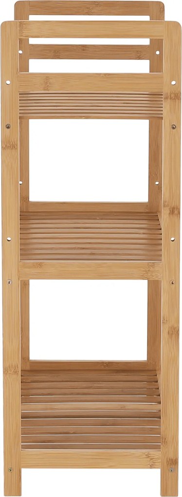 3 polcos polcállvány, természetes bambusz, FIORE TYP 1