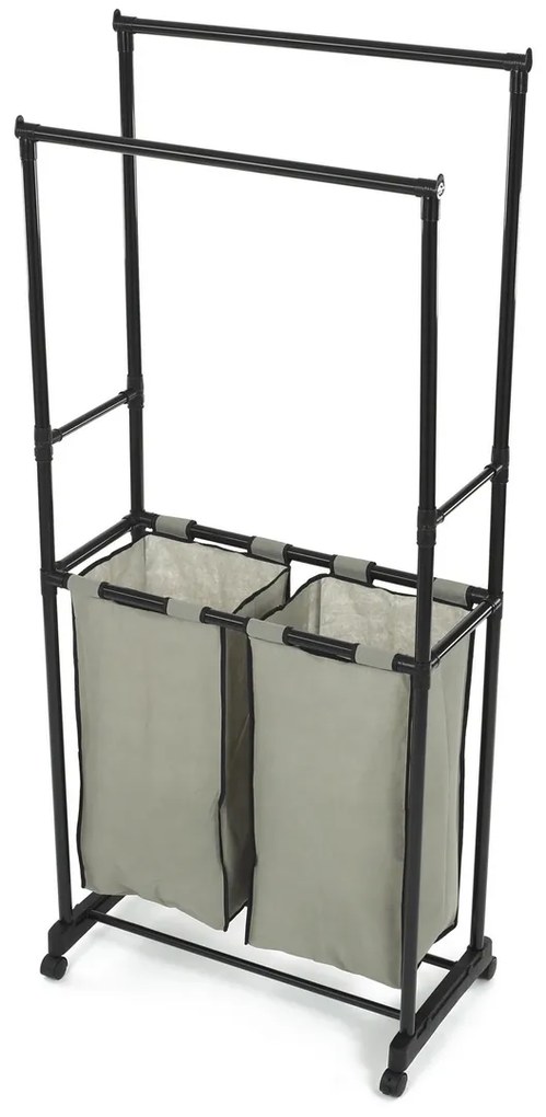 Tárolóállvány GD-176 BK, műanyag, fekete