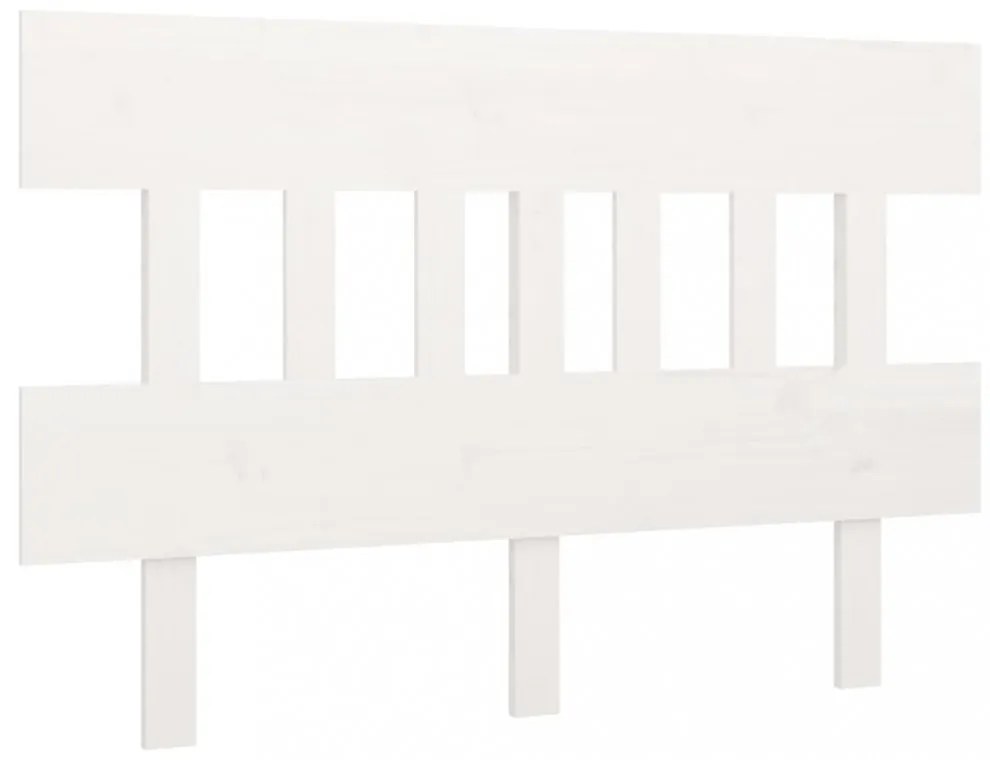 fehér tömör fenyőfa ágyfejtámla 143,5x3x81 cm